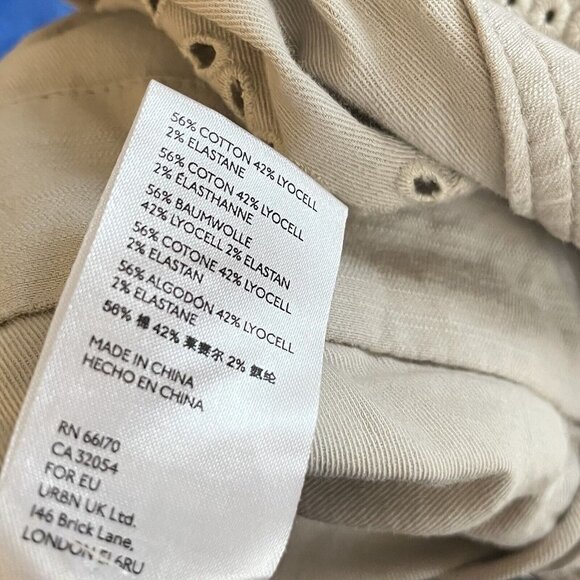 Anthropologie Beige Jumpsuit with Eyelet Details - Picture 7 of 7